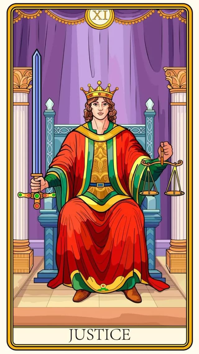 Justice Tarot Image